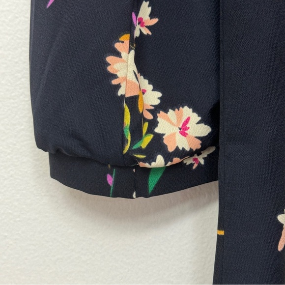 Lulus Herbaceous Babe Navy Floral Print Shift Dress Size Small - Picture 6 of 12